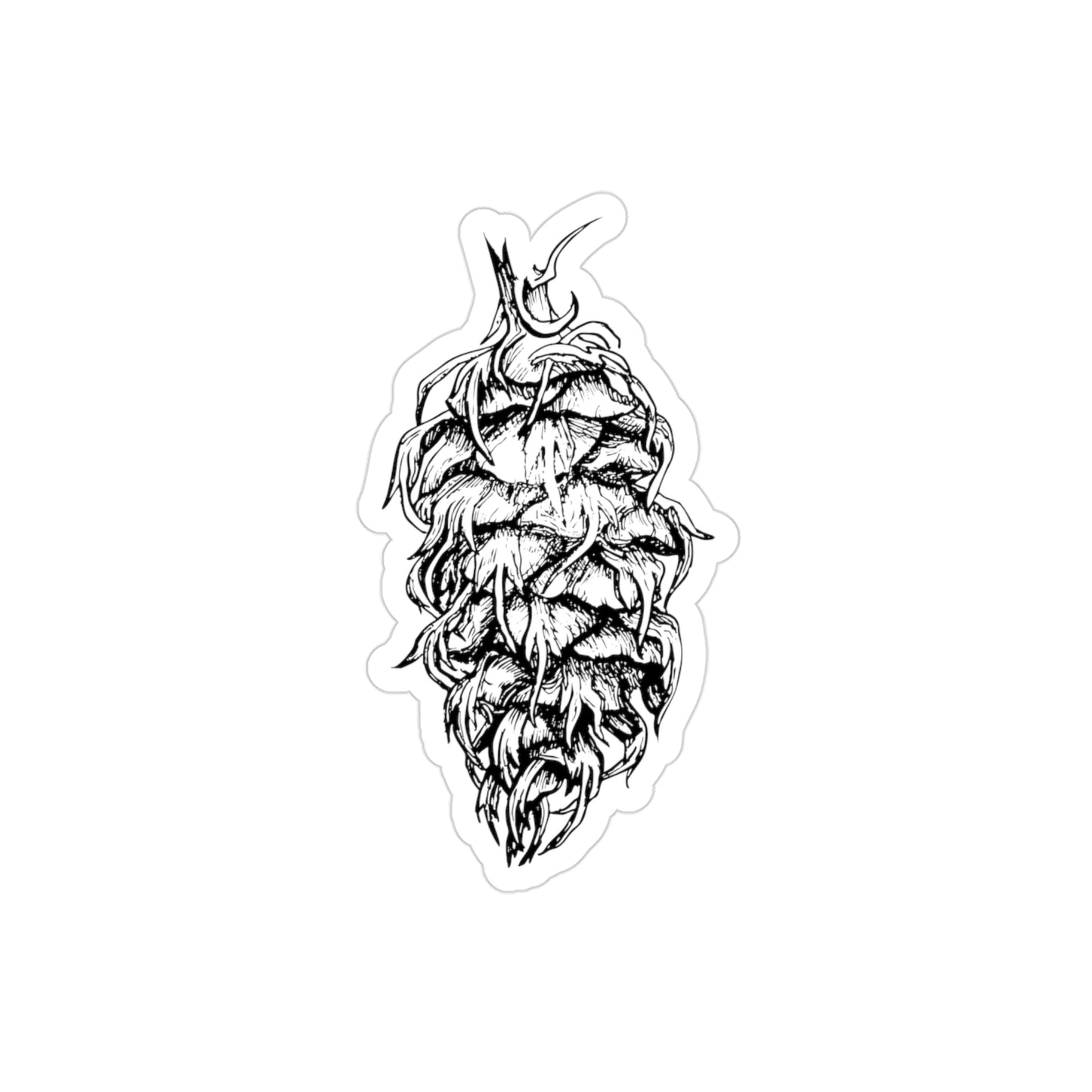 Transparent Sticker - Pseudotsuga menziesii / Douglas-fir Cone