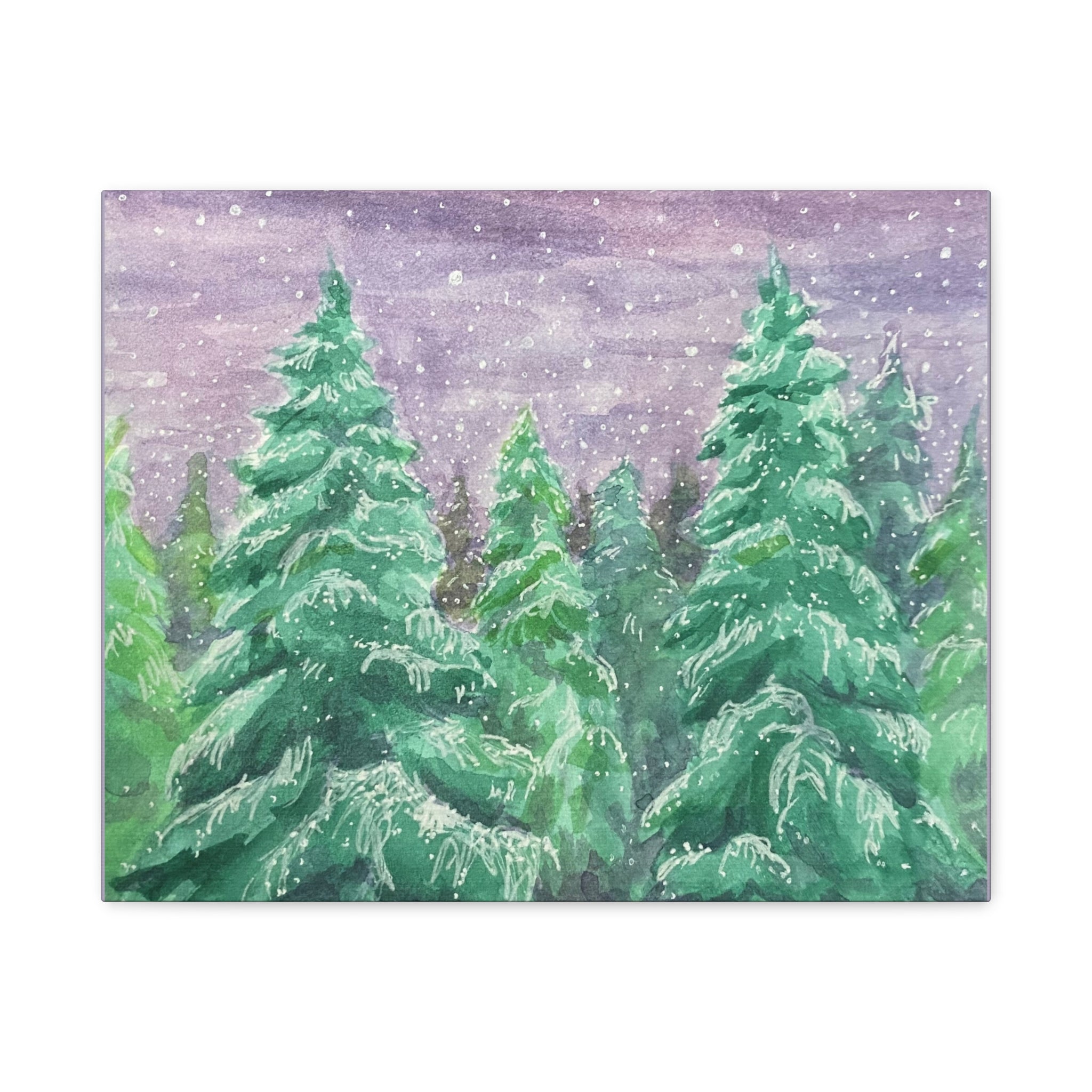 Canvas Print - Snowy Spruces