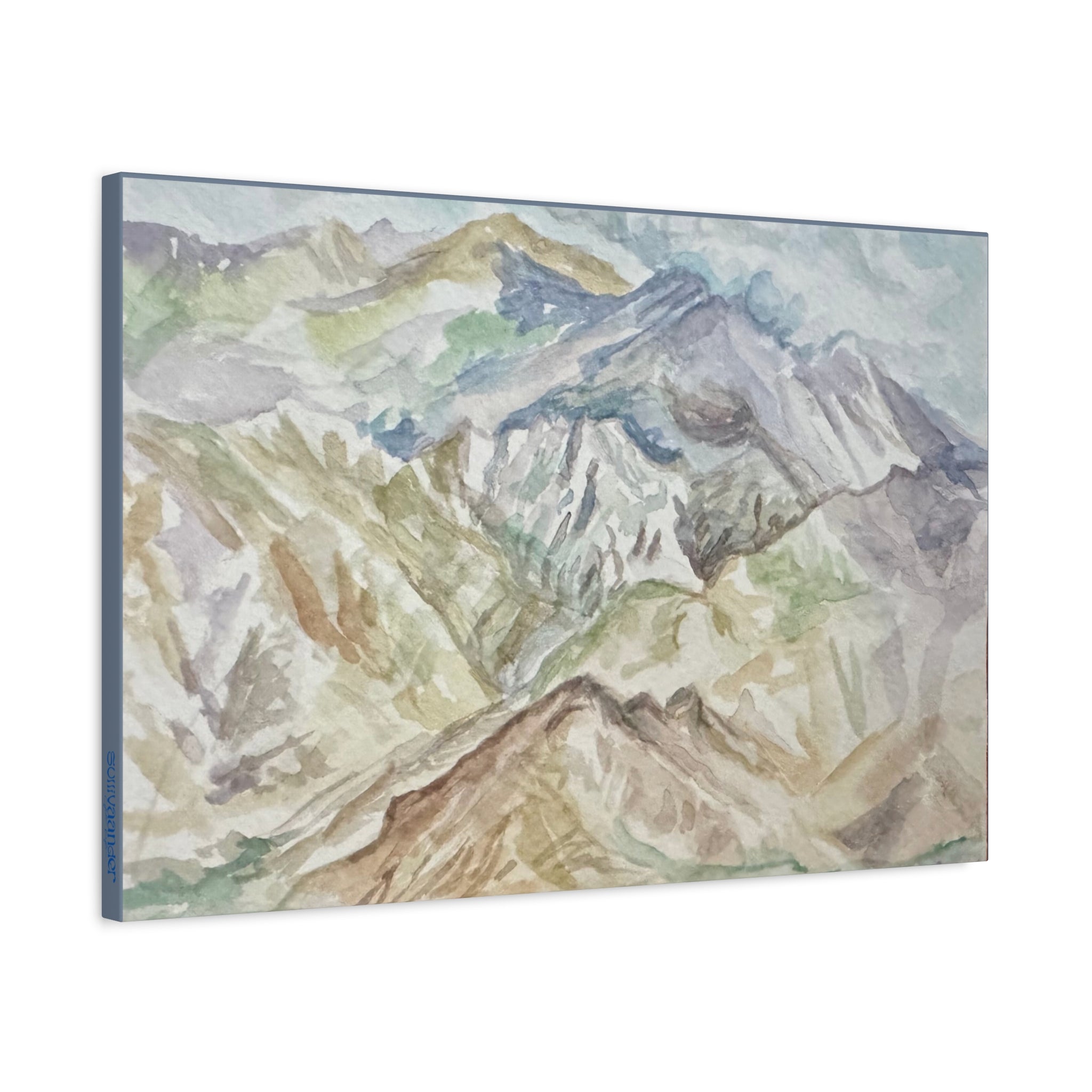 Canvas Print - Watercolor Painting of Himalayan Mountains