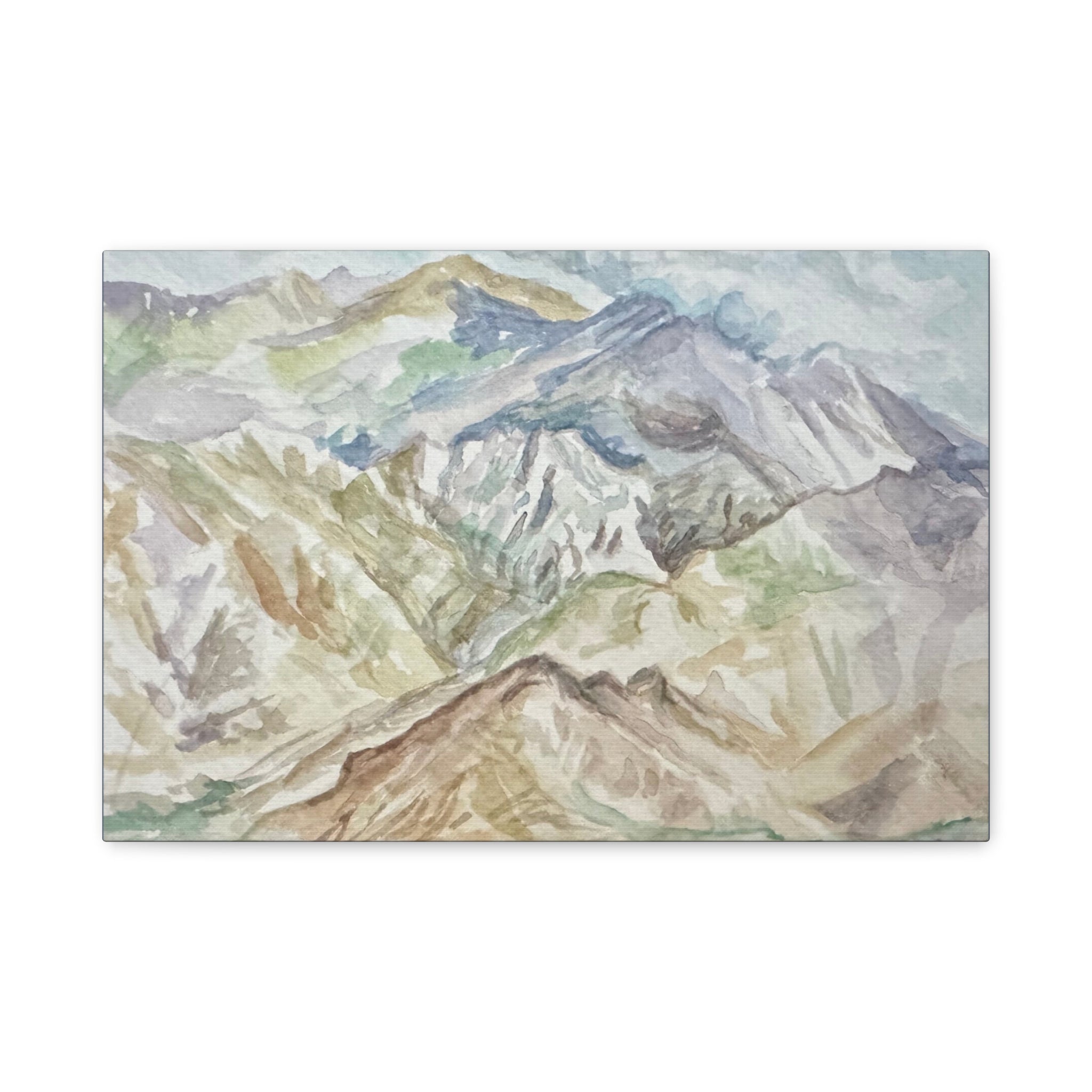 Canvas Print - Watercolor Painting of Himalayan Mountains