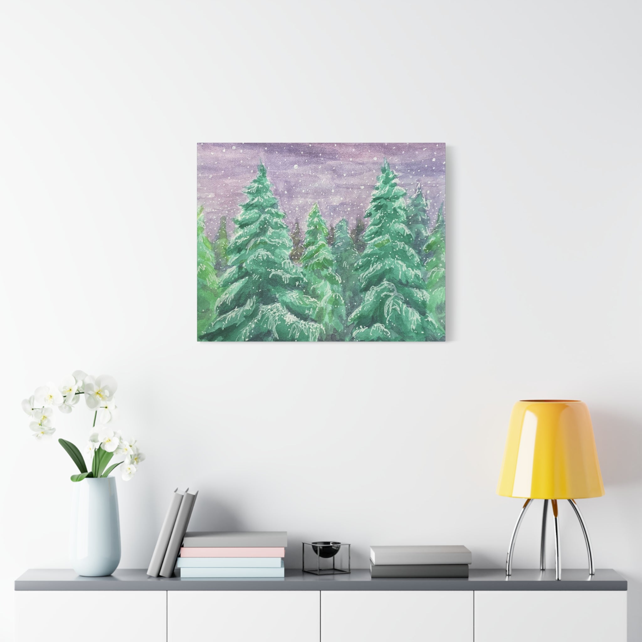 Canvas Print - Snowy Spruces