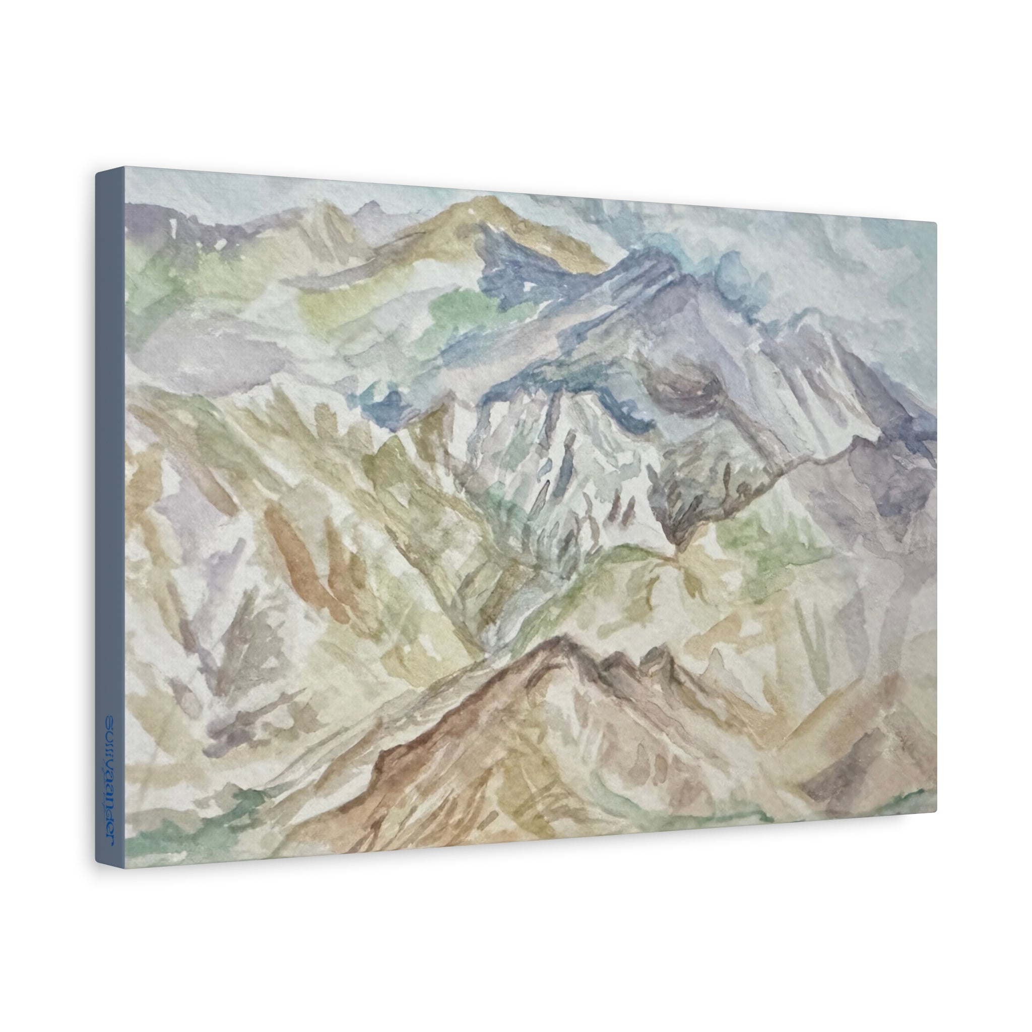 Canvas Print - Watercolor Painting of Himalayan Mountains