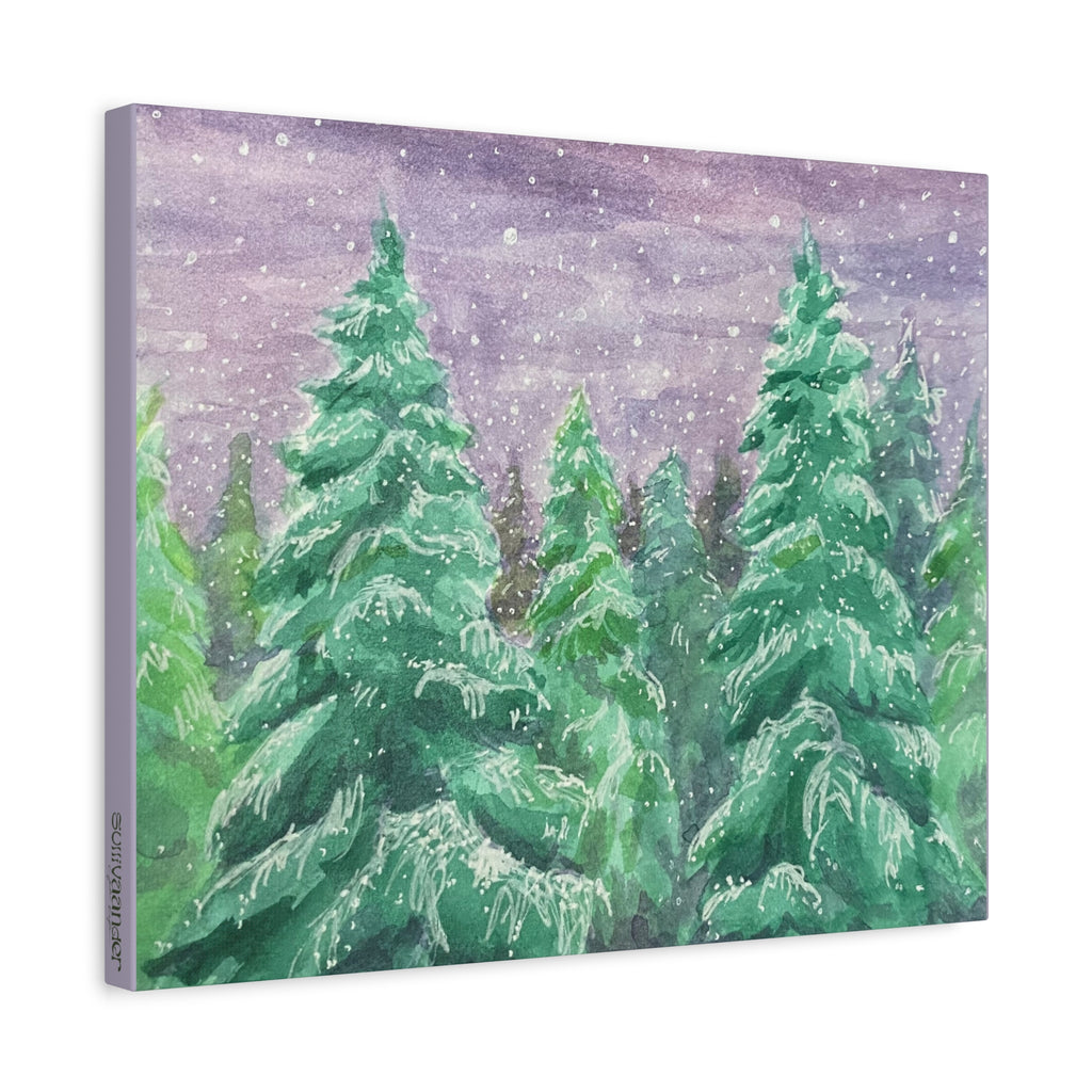 Canvas Print - Snowy Spruces