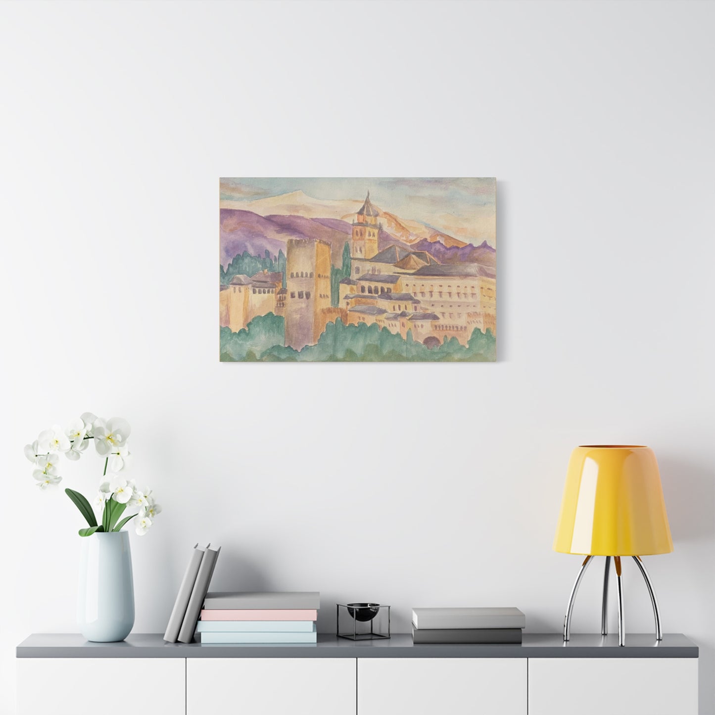 Matte Canvas Print - Alhambra in Granada, Spain