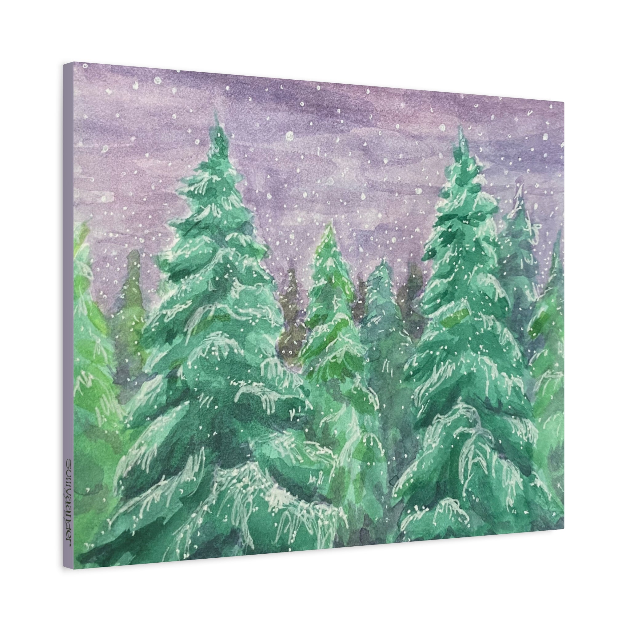 Canvas Print - Snowy Spruces