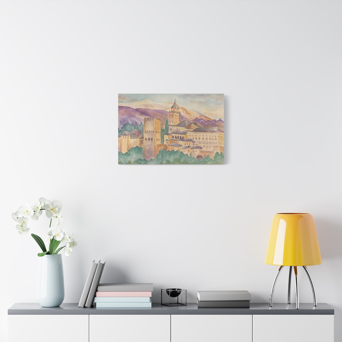 Matte Canvas Print - Alhambra in Granada, Spain