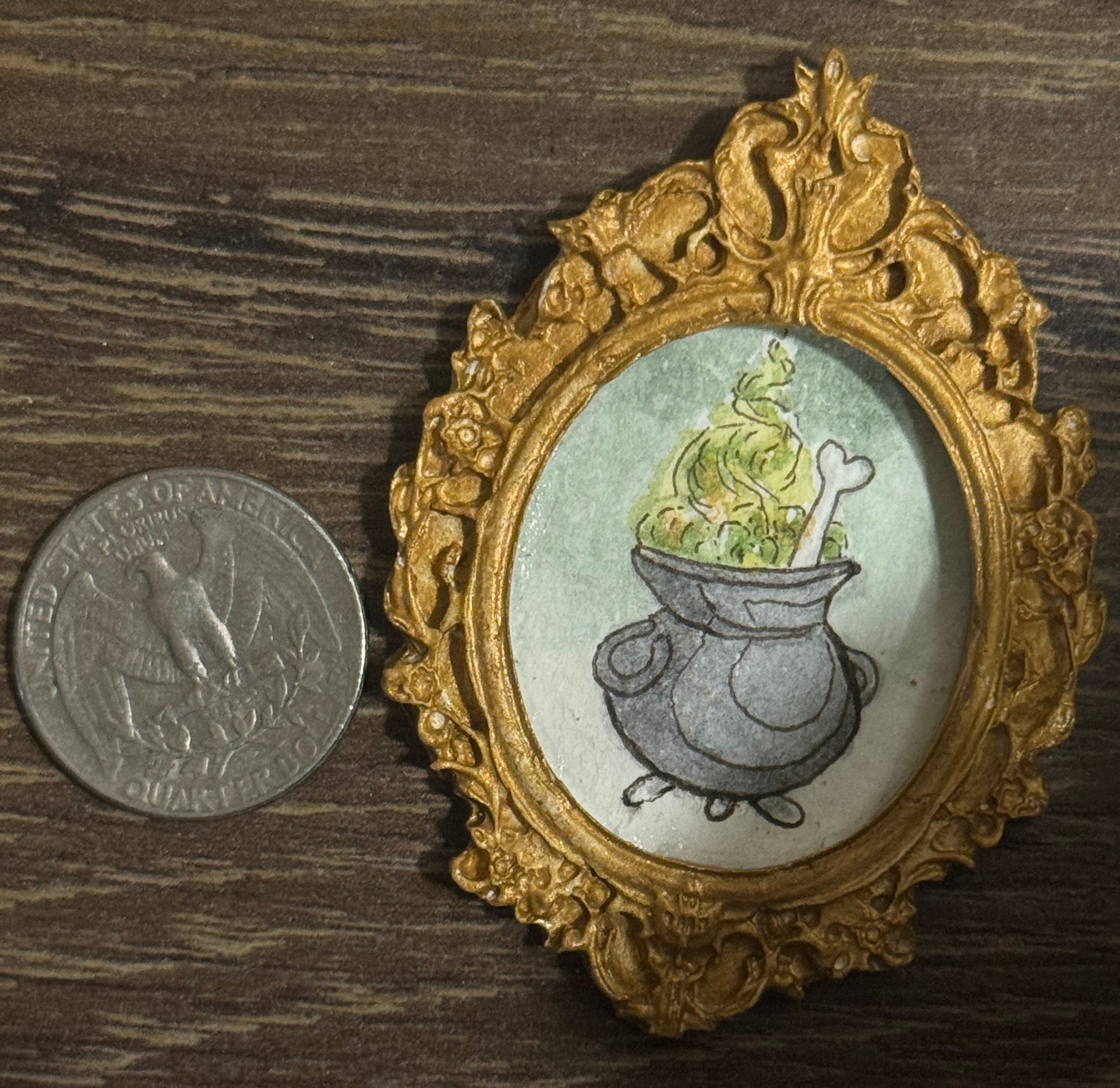 Mini Painting - Witch Cauldron