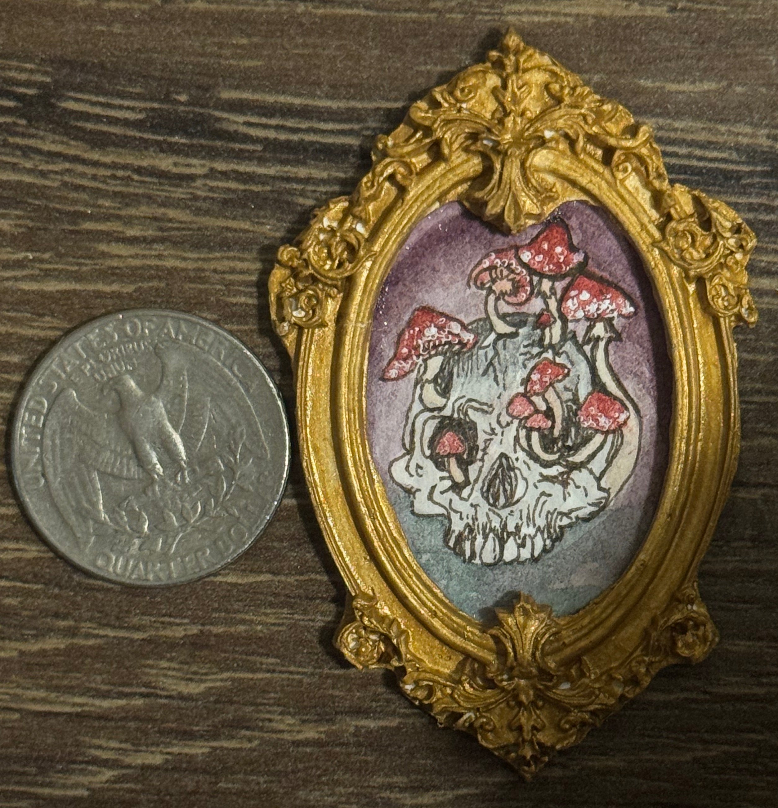 Mini Painting - Skull & Shroomies