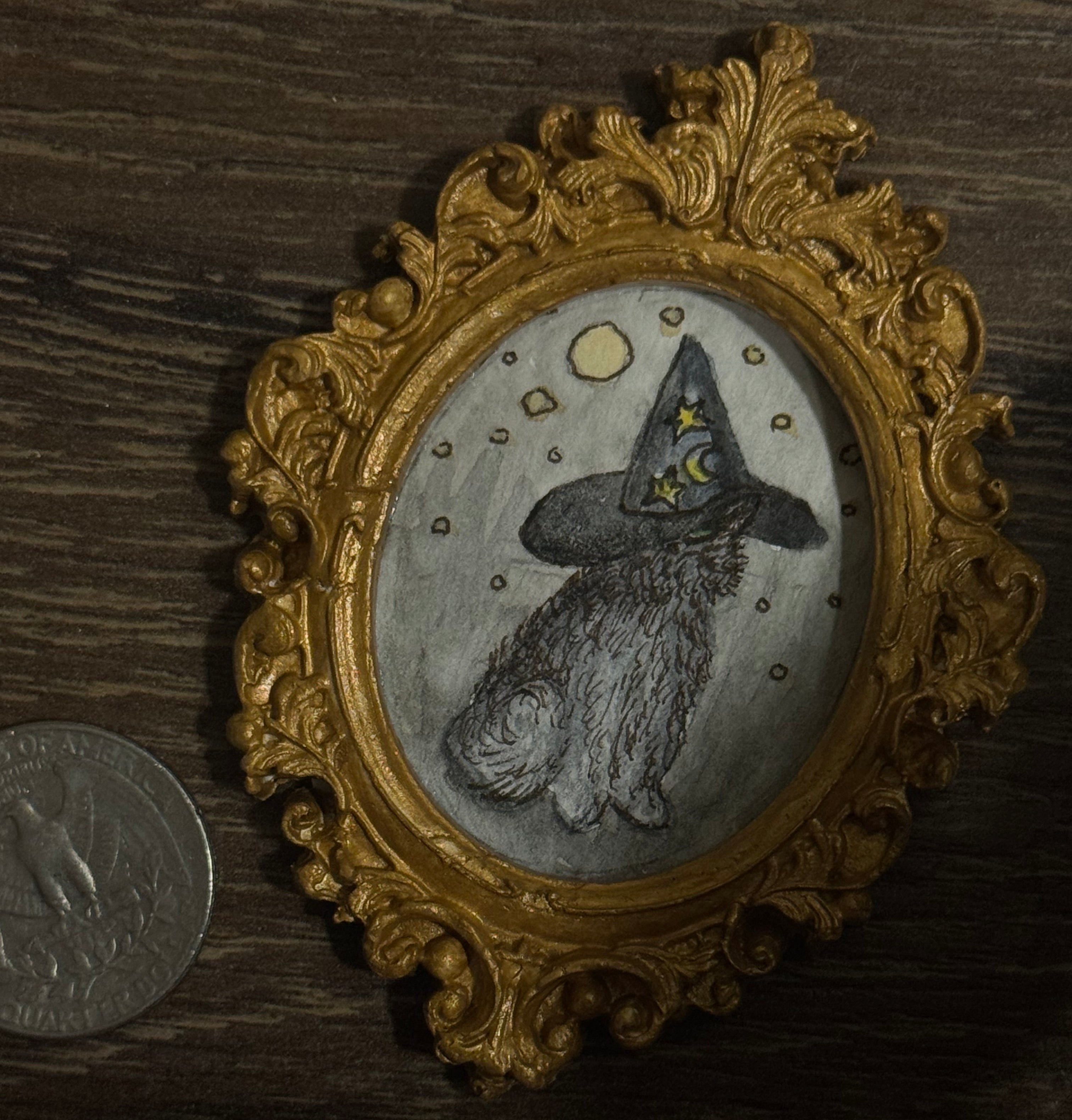 Mini Painting - Witch Kitty