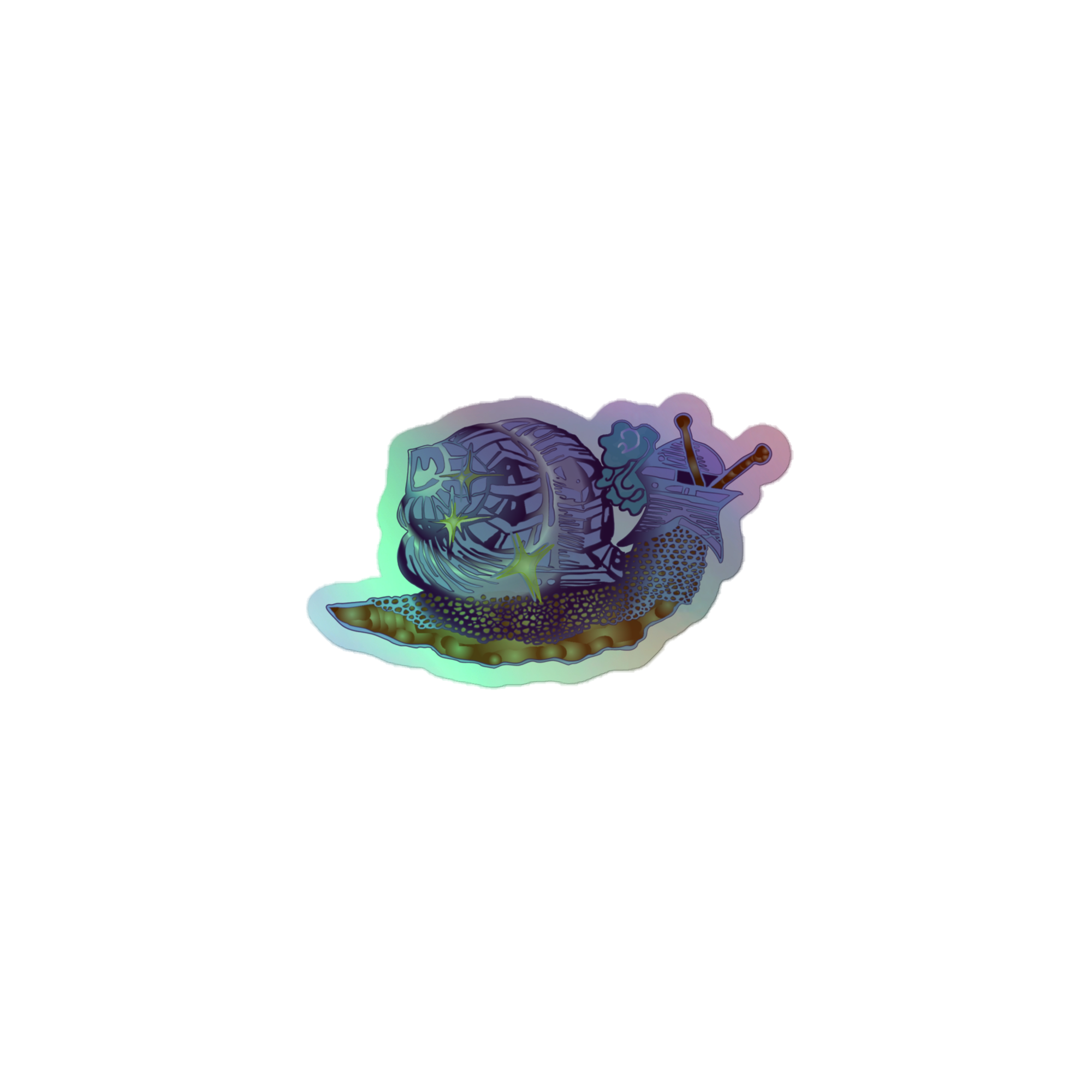 Holographic Sticker - Snail Armor
