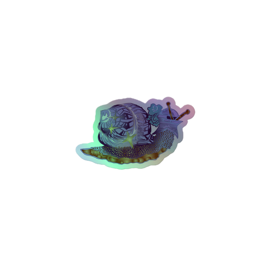 Holographic Sticker - Snail Armor