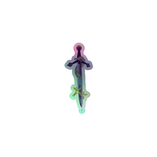 Holographic Sticker - Slug Sword
