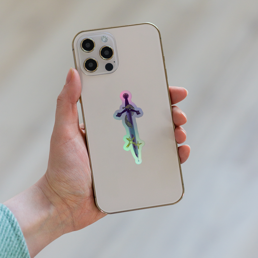 Holographic Sticker - Slug Sword