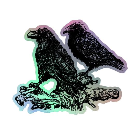 Holographic Sticker - Ravens