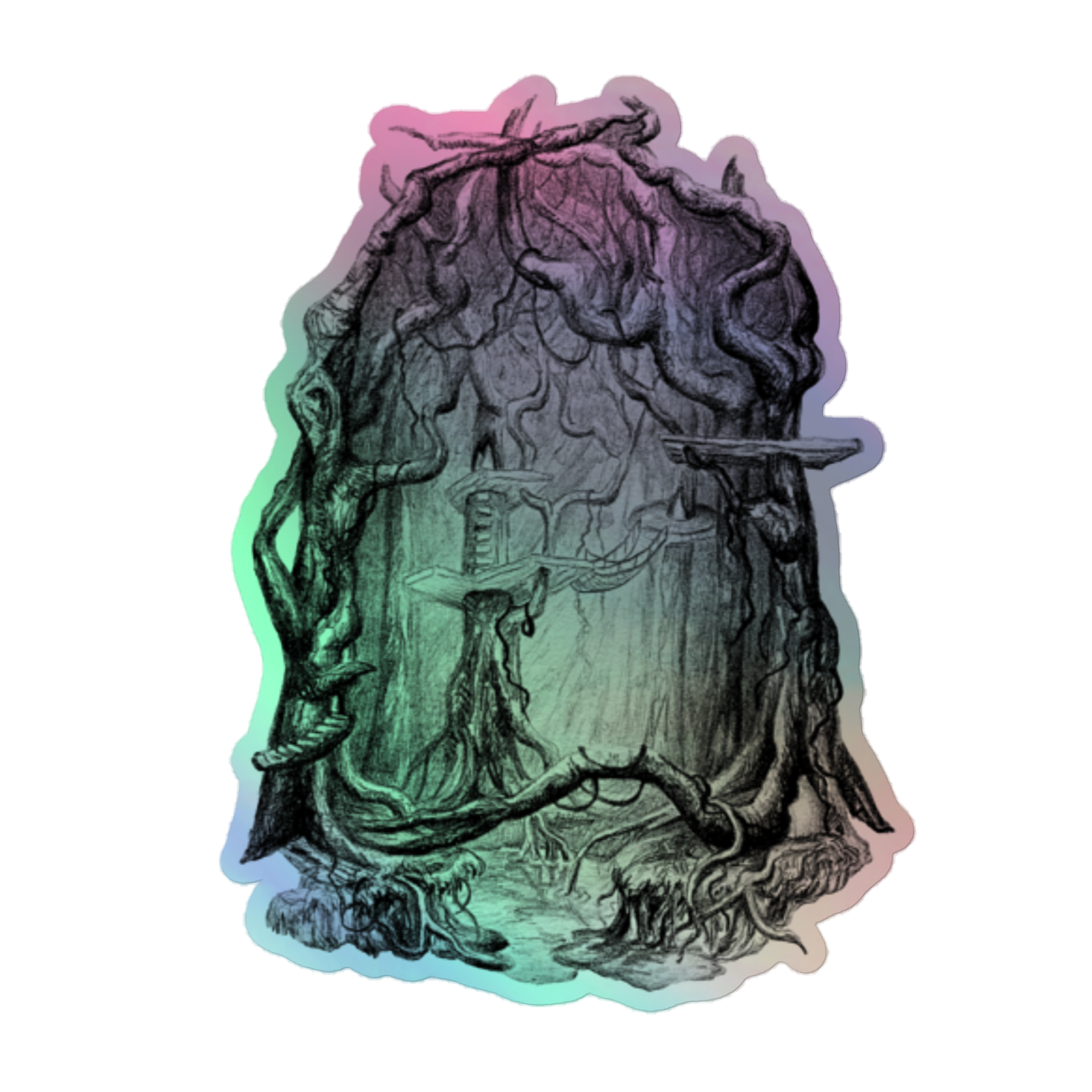 Holographic Sticker - Treehouse