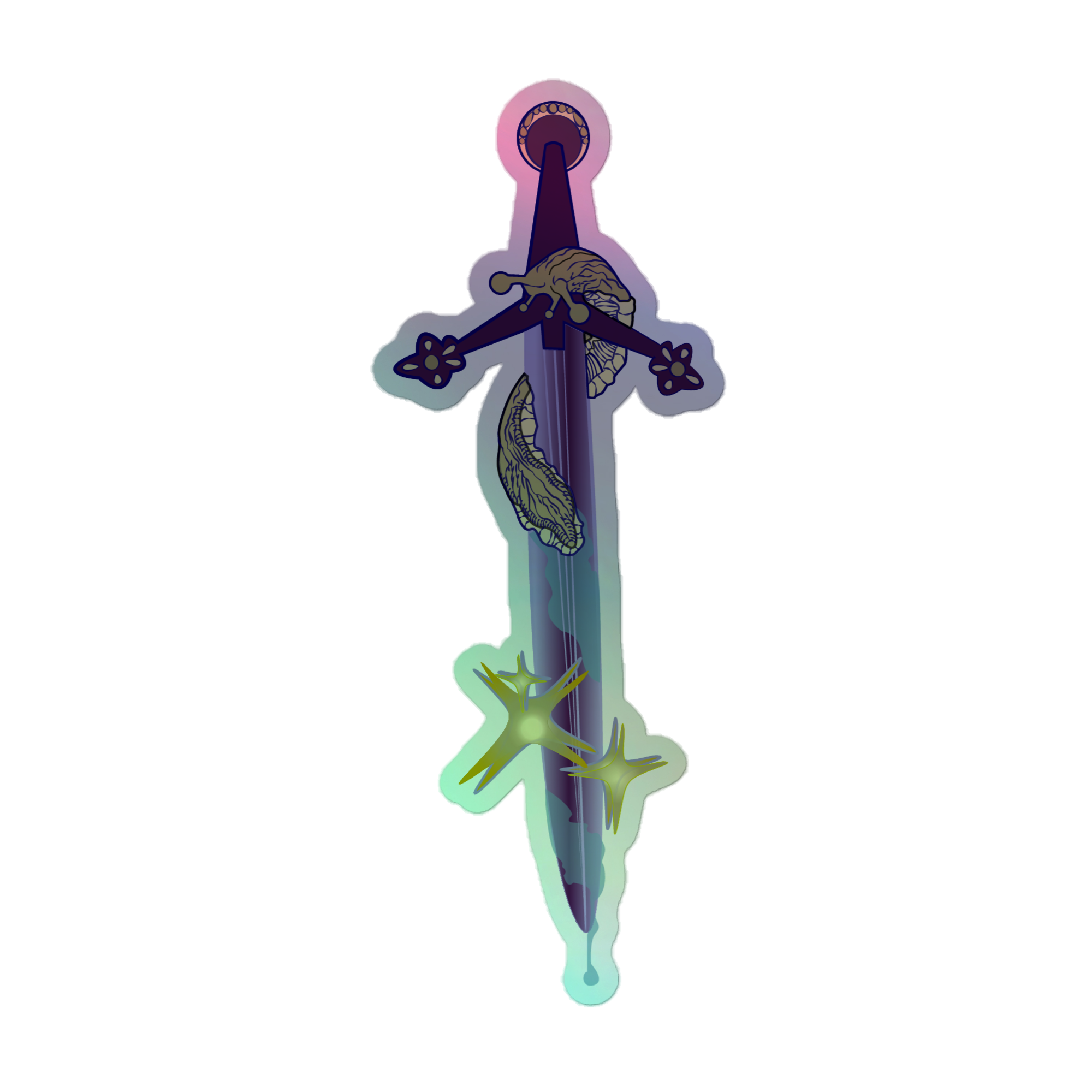 Holographic Sticker - Slug Sword