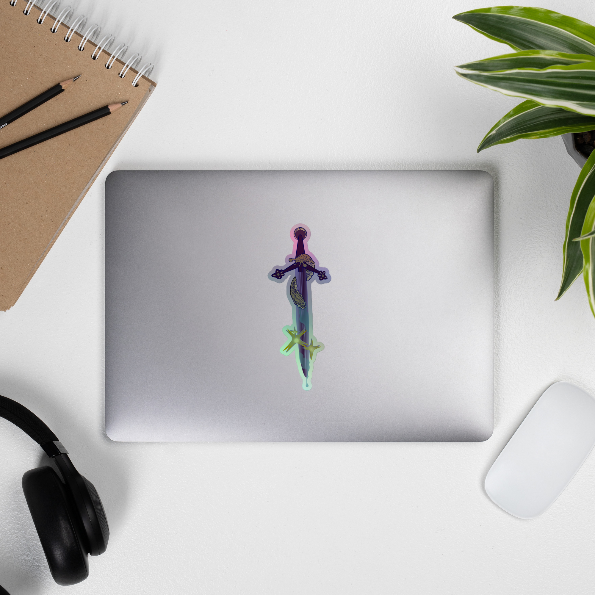 Holographic Sticker - Slug Sword